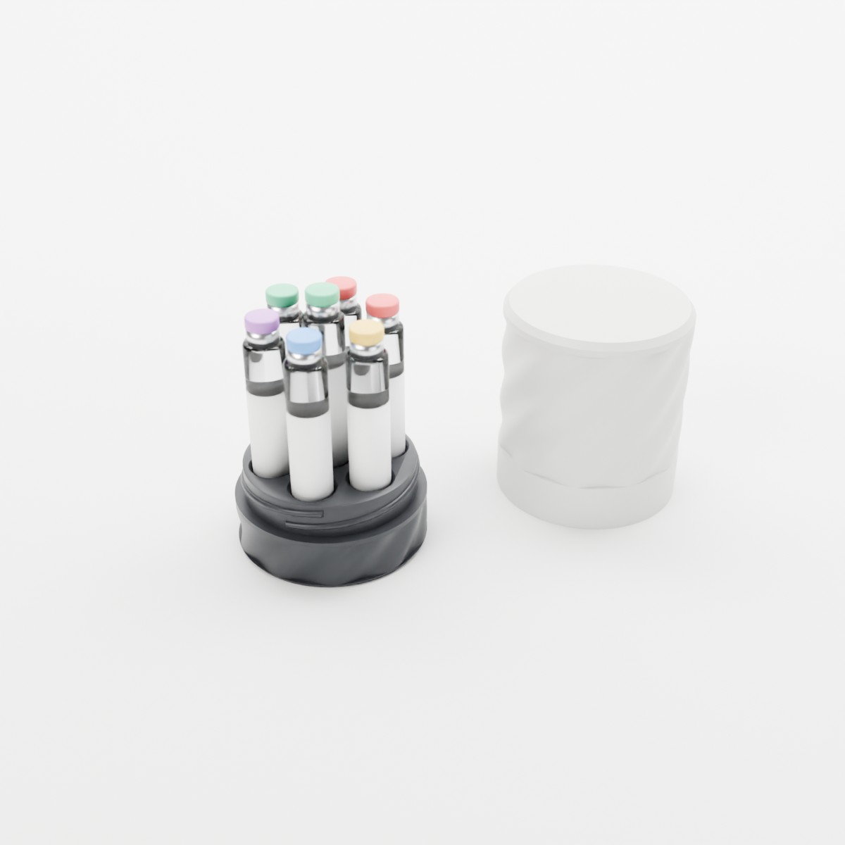 Cartridge case open and filled, Twist two-tone