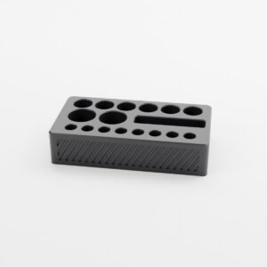 Vial and syringe organiser, Twist style, black