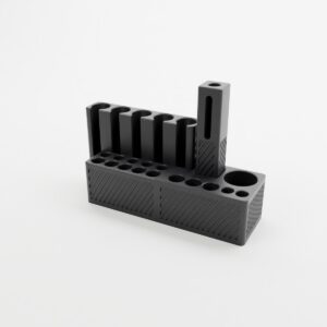 Injection pen desk station with purge tower, Twist style, black